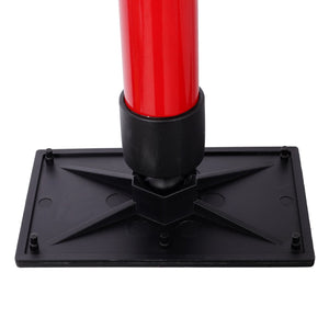 English Elm 4 Pack Heavy Duty Steel Adjustable Support Poles for Cabinet Drywall Solo Install Black+Red W465P279902