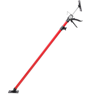 English Elm 4 Pack Heavy Duty Steel Adjustable Support Poles for Cabinet Drywall Solo Install Black+Red W465P279902