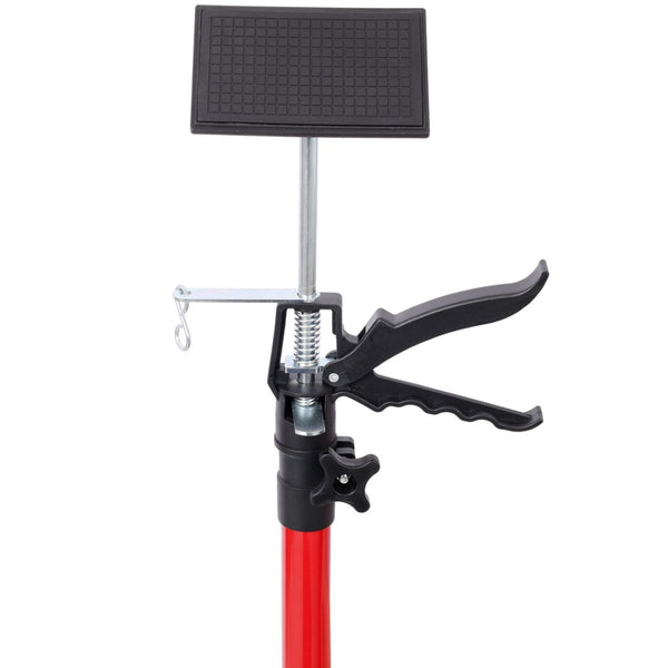 English Elm 4 Pack Heavy Duty Steel Adjustable Support Poles for Cabinet Drywall Solo Install Black+Red W465P279902