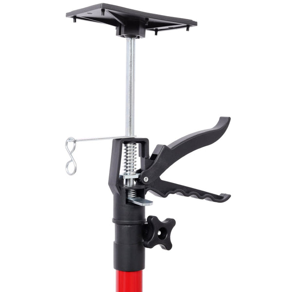 English Elm 4 Pack Heavy Duty Steel Adjustable Support Poles for Cabinet Drywall Solo Install Black+Red W465P279902