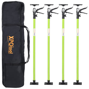 English Elm 4 Pack Heavy Duty Steel Adjustable Support Poles for Cabinet Drywall Solo Install Black+Green W465P279905