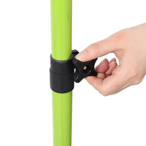 English Elm 4 Pack Heavy Duty Steel Adjustable Support Poles for Cabinet Drywall Solo Install Black+Green W465P279905