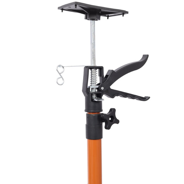English Elm 4 Pack Heavy Duty Steel Adjustable Support Poles for Cabinet Drywall Solo Install Black+Brown W465P279909