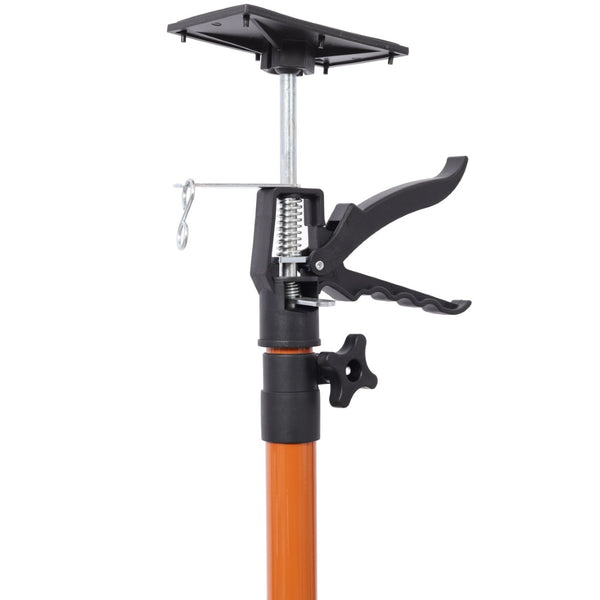 English Elm 4 Pack Heavy Duty Steel Adjustable Support Poles for Cabinet Drywall Solo Install Black+Brown W465P279909