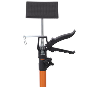 English Elm 4 Pack Heavy Duty Steel Adjustable Support Poles for Cabinet Drywall Solo Install Black+Brown W465P279909
