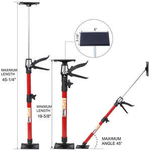 English Elm 4 Pack Heavy Duty Steel Adjustable Support Poles for Cabinet Drywall Solo Install W465P283001