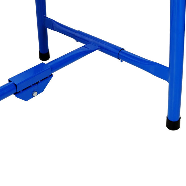 English Elm Foldable Steel Frame Workshop Bench with Wood Surface and 660lb Heavy Duty Capacity W465P298822