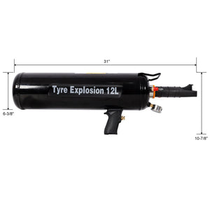 English Elm 12l/3.2 Gallon Handheld Tire Bead Seater Air Blaster for Atv Motorcycle and Truck W465P301650