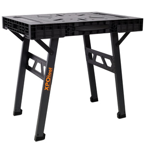 English Elm Foldable Workbench with 1650lb Capacity Quick Setup Garage Workshop Portable Station W465P304916