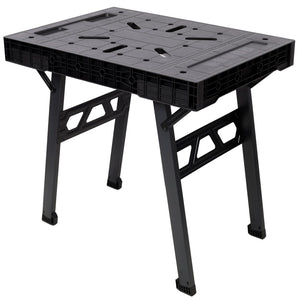 English Elm Foldable Workbench with 1650lb Capacity Quick Setup Garage Workshop Portable Station W465P304916