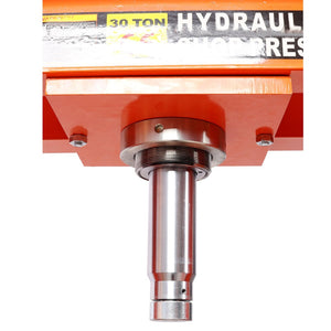 English Elm 30 Ton H-frame Hydraulic Shop Press with Adjustable Height Gauge for Garage Use W465P304919
