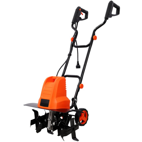 English Elm 13.5amp Corded Electric Garden Tiller with 24 Steel Tines and 18 Inch Working Width W465P311043