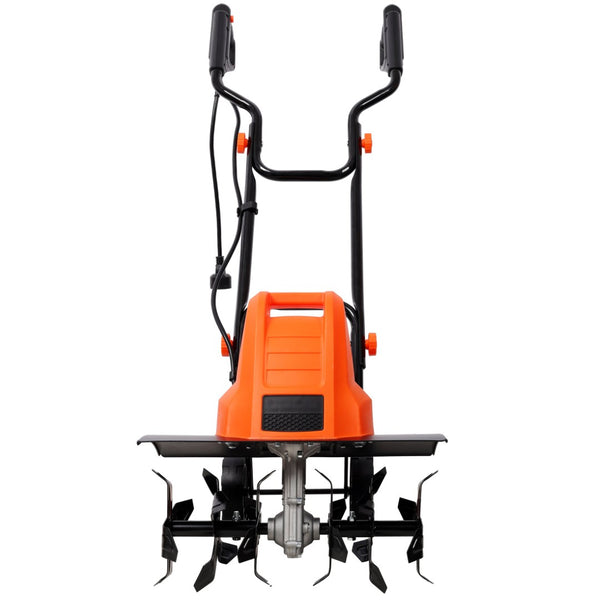 English Elm 13.5amp Corded Electric Garden Tiller with 24 Steel Tines and 18 Inch Working Width W465P311043