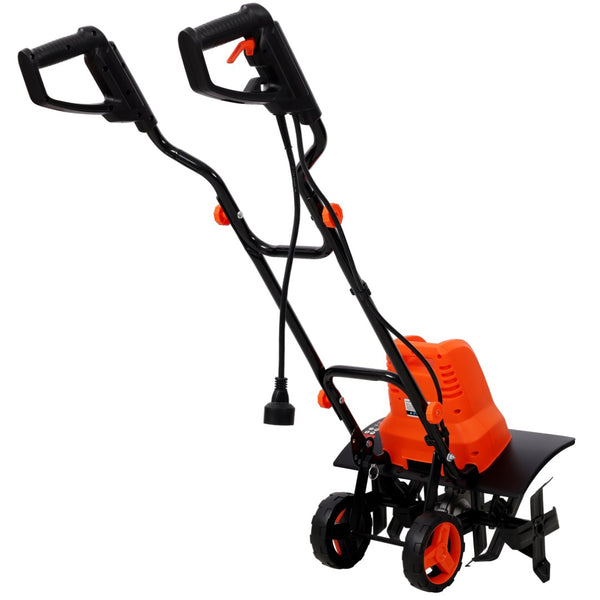 English Elm 13.5amp Corded Electric Garden Tiller with 24 Steel Tines and 18 Inch Working Width W465P311043
