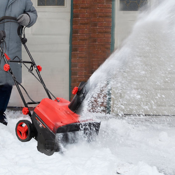 English Elm 20inch Corded Electric Snow Thrower 15 Amp Motor Dual Led Lights 30ft Discharge W465P311044