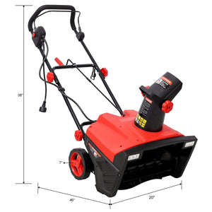 English Elm 20inch Corded Electric Snow Thrower 15 Amp Motor Dual Led Lights 30ft Discharge W465P311044