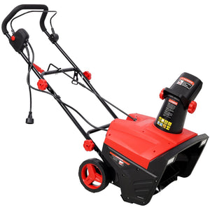 English Elm 20inch Corded Electric Snow Thrower 15 Amp Motor Dual Led Lights 30ft Discharge W465P311044