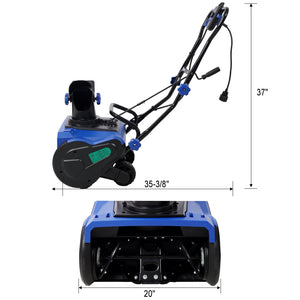 English Elm 20inch Corded Electric Snow Thrower 15 Amp Motor 3100 Rpm Rotating Chute Etl Safe W465P311091