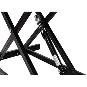 English Elm Adjustable Sit Stand Desk Converter with Gas Spring and Sliding Keyboard Tray Black W465P318123