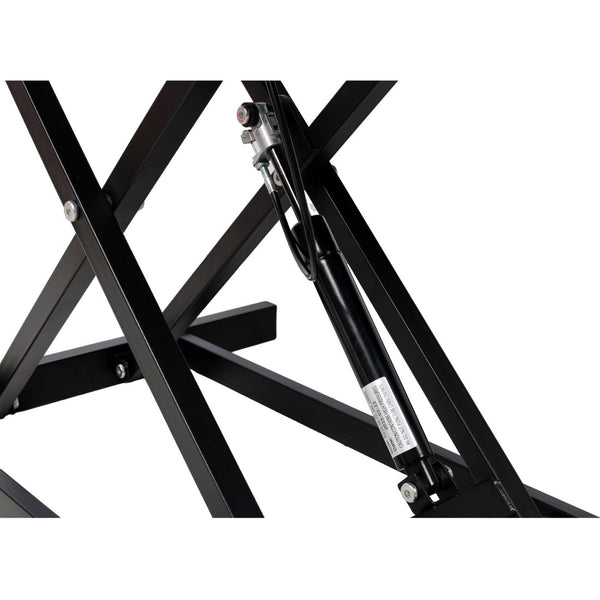 English Elm Adjustable Sit Stand Desk Converter with Gas Spring and Sliding Keyboard Tray Black W465P318123