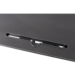 English Elm Adjustable Sit Stand Desk Converter with Gas Spring and Sliding Keyboard Tray Black W465P318123