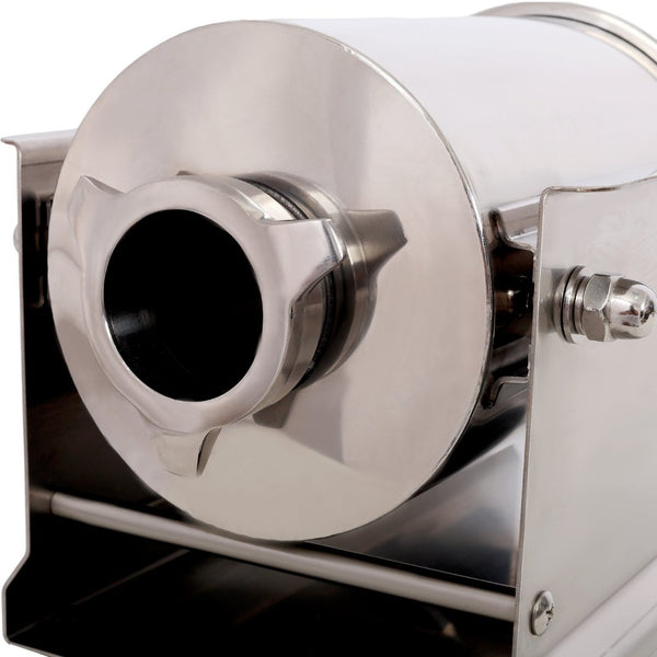 English Elm 3l/7lbs Horizontal Sausage Stuffer Stainless Steel Manual Machine with 4 Nozzles W465P320404