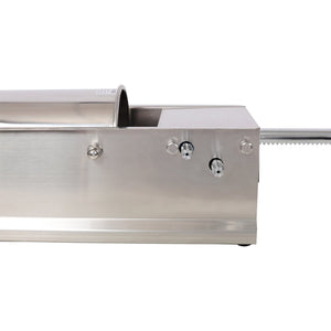 English Elm 3l/7lbs Horizontal Sausage Stuffer Stainless Steel Manual Machine with 4 Nozzles W465P320404