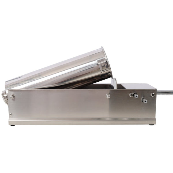 English Elm 7l/15lbs Horizontal Stainless Steel Sausage Stuffer Manual with Four Filling Nozzles W465P320411