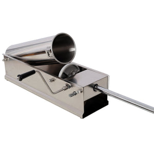 English Elm 7l/15lbs Horizontal Stainless Steel Sausage Stuffer Manual with Four Filling Nozzles W465P320411