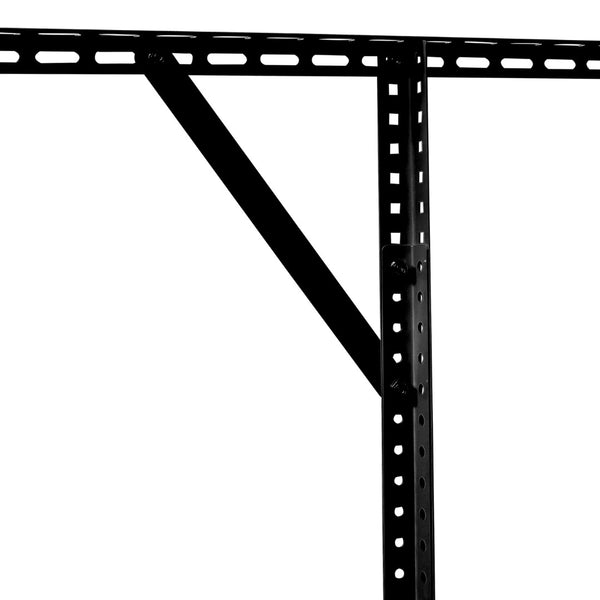 English Elm 2x8ft Overhead Garage Storage Rack Heavy Duty Steel Ceiling Mount 400lb Capacity Black W465P325872