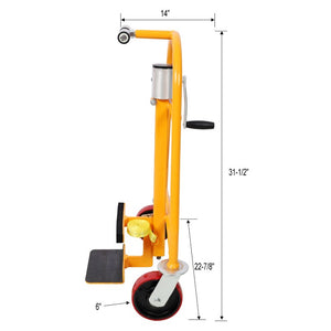 English Elm 2Pack Heavy Duty Furniture Movers with Ratchet Straps and Swivel Casters for Safe Transport Yellow 22.8 L x 14 W x 31.5 H W465P327700