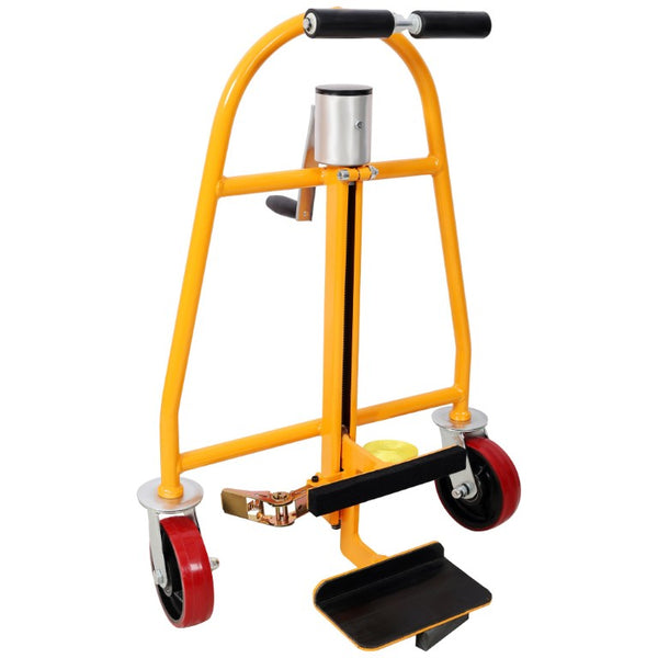 English Elm 2Pack Heavy Duty Furniture Movers with Ratchet Straps and Swivel Casters for Safe Transport Yellow 22.8 L x 14 W x 31.5 H W465P327700