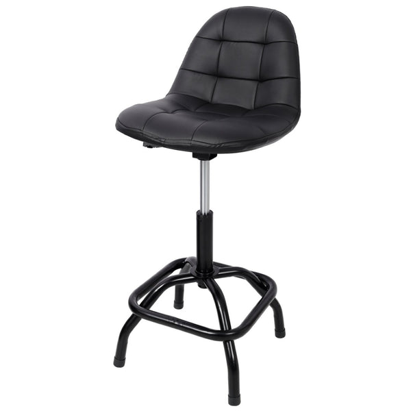 English Elm 360° Swivel High Back Bar Stool Adjustable Metal Frame for Kitchen Island or Pub W465P327705
