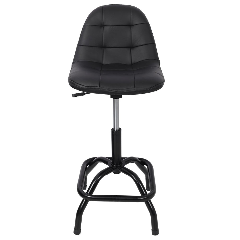 English Elm 360° Swivel High Back Bar Stool Adjustable Metal Frame for Kitchen Island or Pub W465P327705