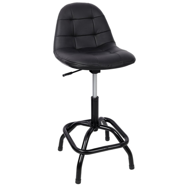English Elm 360° Swivel High Back Bar Stool Adjustable Metal Frame for Kitchen Island or Pub W465P327705