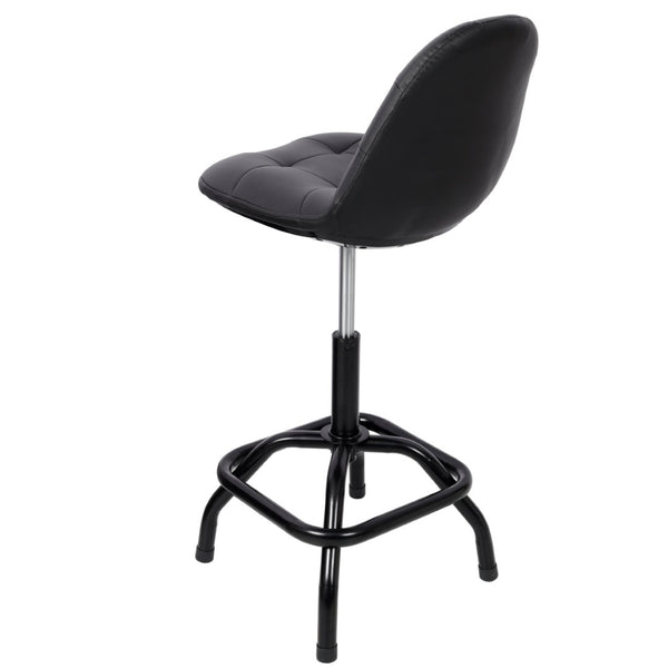 English Elm 360° Swivel High Back Bar Stool Adjustable Metal Frame for Kitchen Island or Pub W465P327705