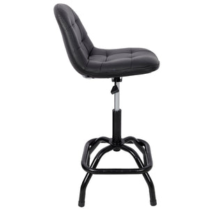 English Elm 360° Swivel High Back Bar Stool Adjustable Metal Frame for Kitchen Island or Pub W465P327705