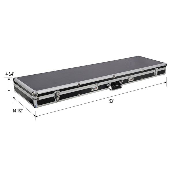 English Elm Aluminum Reinforced Hard Case Locking Handgun Storage Box with Foam Lined Interior W465P331003