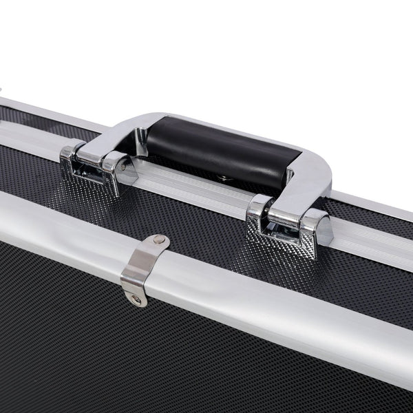 English Elm Aluminum Reinforced Hard Case Locking Handgun Storage Box with Foam Lined Interior W465P331003