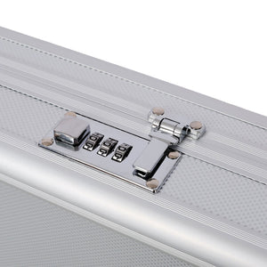 English Elm Aluminum Hard Shell Locking Carry Case with Foam Interior for Secure Handgun Storage W465P331004
