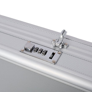 English Elm Aluminum Hard Shell Locking Carry Case with Foam Interior for Secure Handgun Storage W465P331004