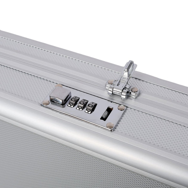English Elm Aluminum Hard Shell Locking Carry Case with Foam Interior for Secure Handgun Storage W465P331004