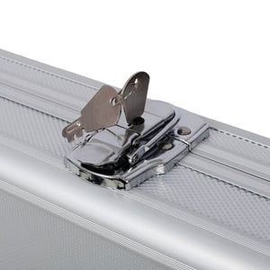 English Elm Aluminum Hard Shell Locking Carry Case with Foam Interior for Secure Handgun Storage W465P331004