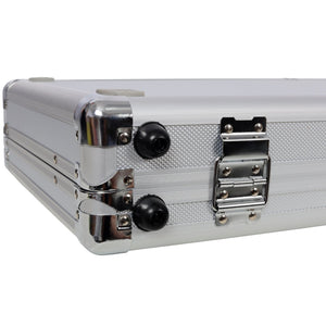 English Elm Aluminum Hard Shell Locking Carry Case with Foam Interior for Secure Handgun Storage W465P331004