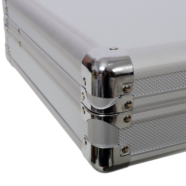 English Elm Aluminum Hard Shell Locking Carry Case with Foam Interior for Secure Handgun Storage W465P331004