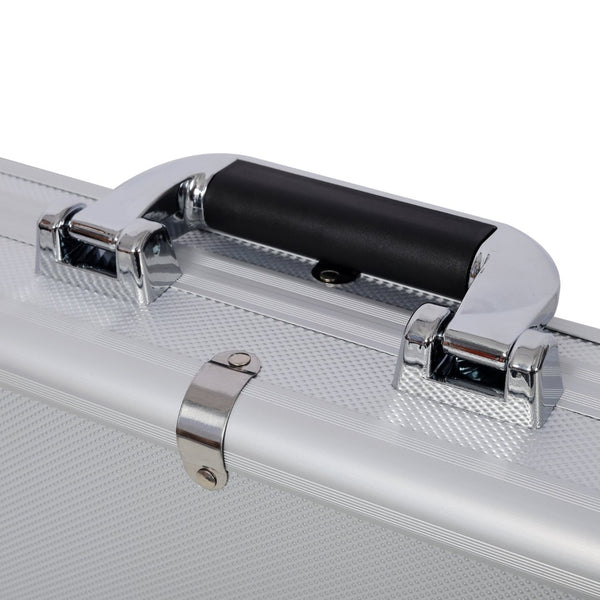 English Elm Aluminum Hard Shell Locking Carry Case with Foam Interior for Secure Handgun Storage W465P331004