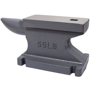 English Elm 55lb(25kg)cast Iron Anvil with Square Horn Hardy Hole and Polished Forging Surface W465P332137