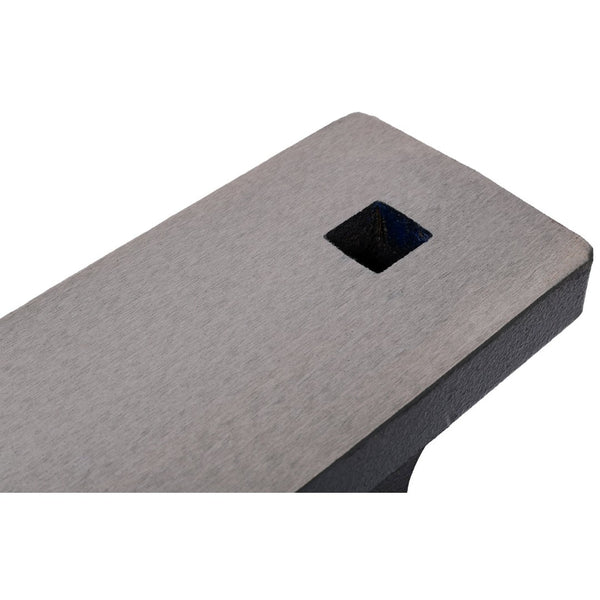 English Elm 55lb(25kg)cast Iron Anvil with Square Horn Hardy Hole and Polished Forging Surface W465P332137