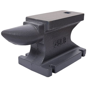 English Elm 55lb(25kg)cast Iron Anvil with Square Horn Hardy Hole and Polished Forging Surface W465P332137