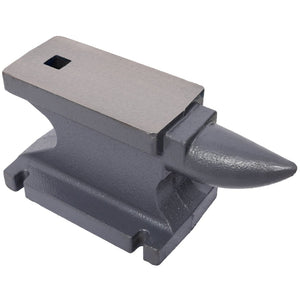 English Elm 55lb(25kg)cast Iron Anvil with Square Horn Hardy Hole and Polished Forging Surface W465P332137